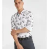 Photographic Floral Slim Shirt In White -Men's Fashion 845732170 1 1 720x928