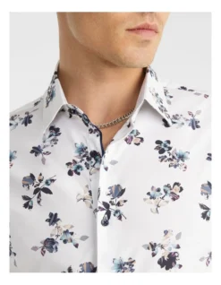Photographic Floral Slim Shirt In White -Men's Fashion 845732170 3 1 720x928