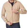 Soft Touch Harrington Bomber Jacket Tan -Men's Fashion 847842220 1 720x928