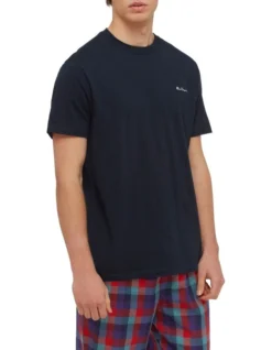 Ben Sherman Chest Embroidery Tee Midnight