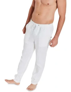 Linen Pants White -Men's Fashion 869607550 5 720x928