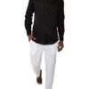 Long Sleeve Black Linen Shirt -Men's Fashion 869609530 1 720x928