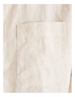 Long Sleeve Linen Shirt In Sand -Men's Fashion 869609620 7 1 720x928