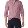 Gunn Check Oxford Sports Fit Shirt Claret -Men's Fashion 872896510 1 720x928