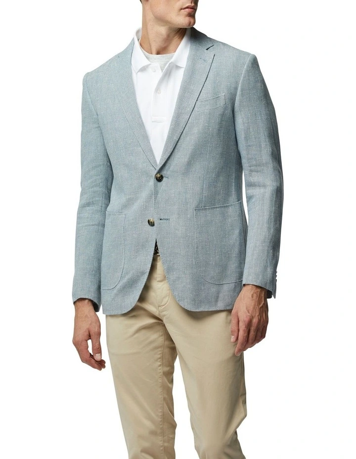 The Cascades Sports Fit Jacket In Chambray 3 The Cascades Sports Fit Jacket In Chambray