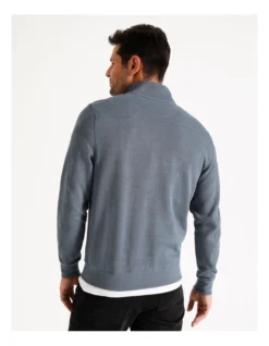 Bloomsbury Quarter Zip Sweater Smoke Blue 10 Bloomsbury Quarter Zip Sweater Smoke Blue -Men's Fashion 879844690 4 720x928