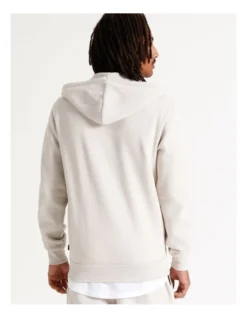 Mitchell Zip Thru Hoodie Stone -Men's Fashion 879846670 5 720x928