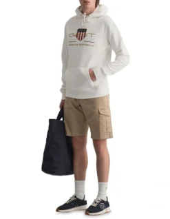 Gant Archive Shield Hoodie White -Men's Fashion 881315290 3 720x928