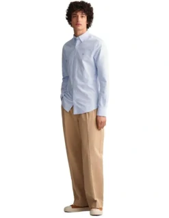 Gant The Oxford Slim Shirt In Blue -Men's Fashion 881316640 4 1 720x928