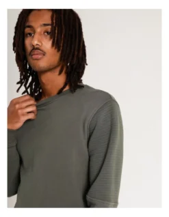 Ryder Moto Crew Sweat Khaki -Men's Fashion 881987680 7 720x928