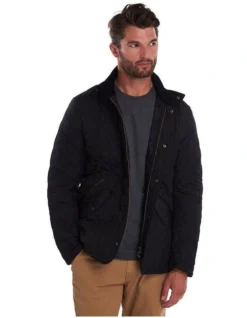 Henry Sartorial X Barbour Chelsea Sportsquilt Jacket Black
