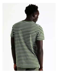 London Stripe Tee In Khaki -Men's Fashion 883259560 6 1 720x928