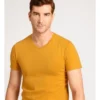 Tenerife V Neck Tee In Mustard -Men's Fashion 883259740 1 1 720x928