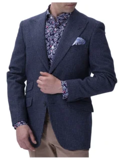 Peak Lapel Allan Blazer Navy Blue -Men's Fashion 883573660 3 720x928