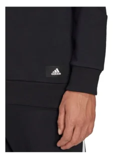 ADIDAS Future Icons 3-Stripe Crew Black -Men's Fashion 884903320 4 720x928