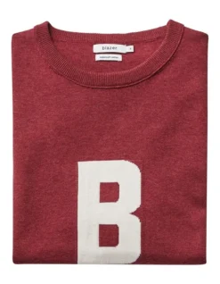 B Cotton Crew Neck In Red 9 B Cotton Crew Neck In Red -Men's Fashion 891229690 4 720x928