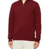 Van Heusen Zip Neck Knit Bloodstone -Men's Fashion 893260990 1 720x928