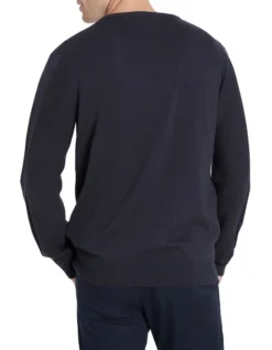 August Crew Knit Navy -Men's Fashion 894634480 3 720x928