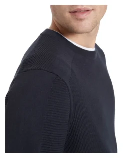 August Crew Knit Navy -Men's Fashion 894634480 4 720x928