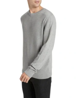 August Crew Knit Grey Marle