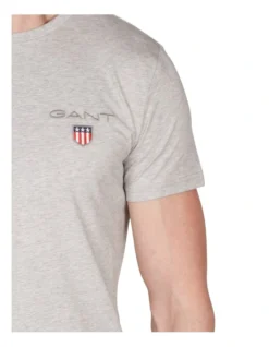 Gant Medium Shield T-Shirt Grey -Men's Fashion 896926060 4 720x928