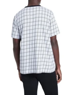 Jamie Short Sleeve Tee White/Black -Men's Fashion 902028430 3 720x928