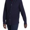 Dobby Long Sleeve Shirt In Indigo -Men's Fashion 903544750 1 720x928