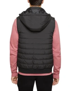 Oxford Jack Eco Filling Puffa Vest With Hood Black -Men's Fashion 905316670 3 720x928