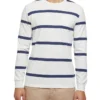 Oxford Rugby Stripe Long Sleeve T-Shirt Ecru/Blue -Men's Fashion 905319460 1 720x928