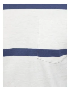 Oxford Rugby Stripe Long Sleeve T-Shirt Ecru/Blue -Men's Fashion 905319460 6 720x928