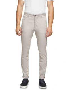 Oxford Danny Casual Organic Cotton Chinos Stone
