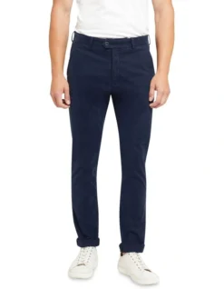 Oxford Luka Stretch Organic Cotton Pants Blue