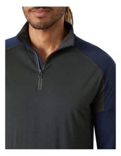 Abels Bay Merino Half Zip Knit Khaki -Men's Fashion 909070210 908933770 3 720x928