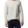 Gunn Long Sleeve T-Shirt Natural -Men's Fashion 909199630 1 720x928