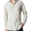 Madigan Pique Long Sleeve Shirt Grey -Men's Fashion 909450820 909398170 1 720x928