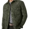 Mcleay Quilted Jacket In Khaki Grey Melange -Men's Fashion 909451270 1 720x928
