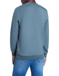 Brighton Crew Sweater Smoke Blue -Men's Fashion 909654580 3 720x928