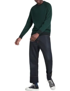 Kendrick Crew Knit Green -Men's Fashion 909656470 2 720x928