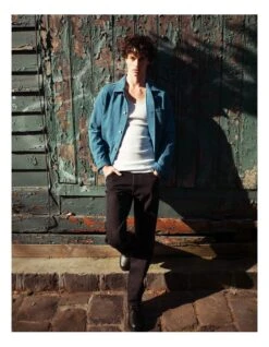 The Hemp Worker Jacket Blue -Men's Fashion 910065610 4 720x928