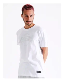 Glendale Foil Wordmark Tee Los Angeles Lakers In White -Men's Fashion 911087830 6 720x928