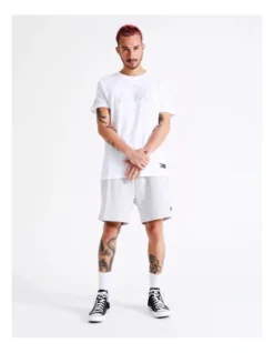 Glendale Foil Wordmark Tee Los Angeles Lakers In White -Men's Fashion 911087830 7 720x928