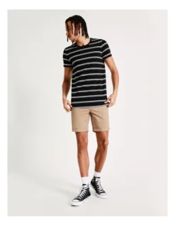 Sebastian Stripe Short Sleeve Tee In Black 13 Sebastian Stripe Short Sleeve Tee In Black -Men's Fashion 911191960 5 720x928