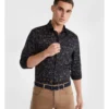 Fabian Slim Floral Shirt In Navy -Men's Fashion 911455660 1 720x928