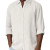 The Tenneriffe Linen Long Sleeve Shirt In Grey -Men's Fashion 912205900 1 720x928