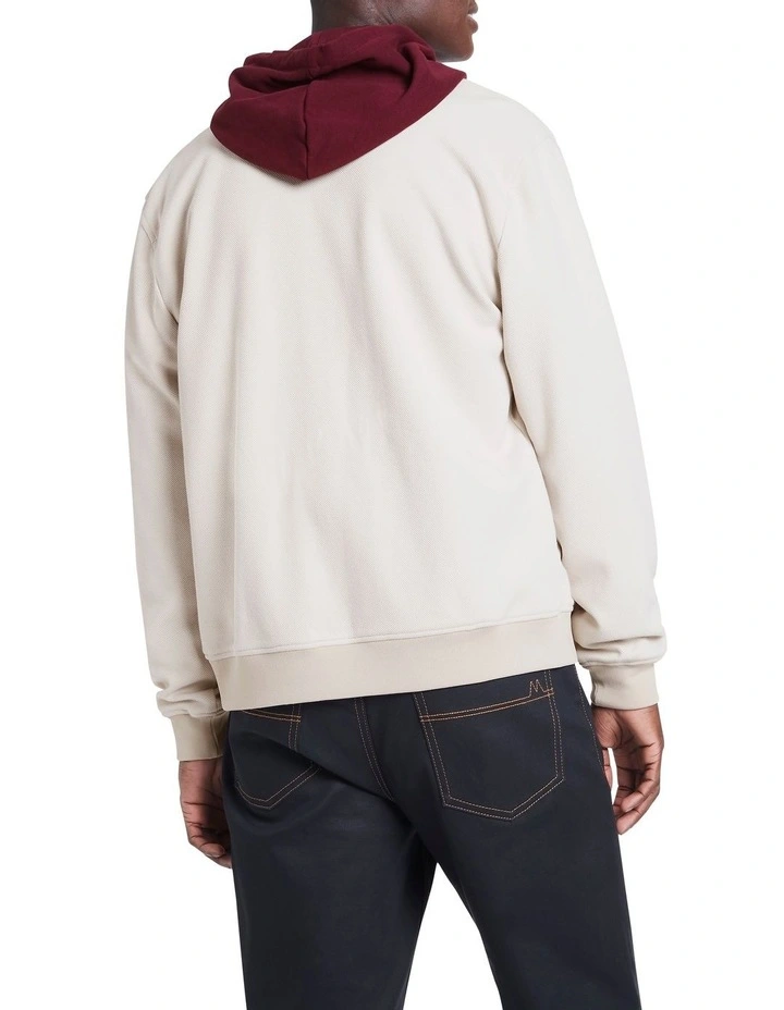 Bodie Bomber Sweat In Ecru 5 Bodie Bomber Sweat In Ecru - Image 3