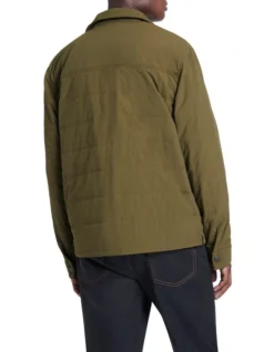 Riff Wadded Shirt Jacket In Khaki -Men's Fashion 912785320 3 720x928