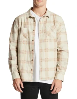 Charge Casual Long Sleeve Shirt In Sand