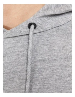 Jack & Jones Shark Sweat Hood In Light Grey Melange -Men's Fashion 913651210 5 720x928