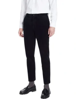 Carter Tapered Cord Chino In Navy