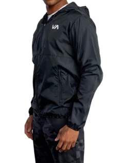 RVCA Hexstop IV Hooded Jacket Black -Men's Fashion 915256270 2 720x928